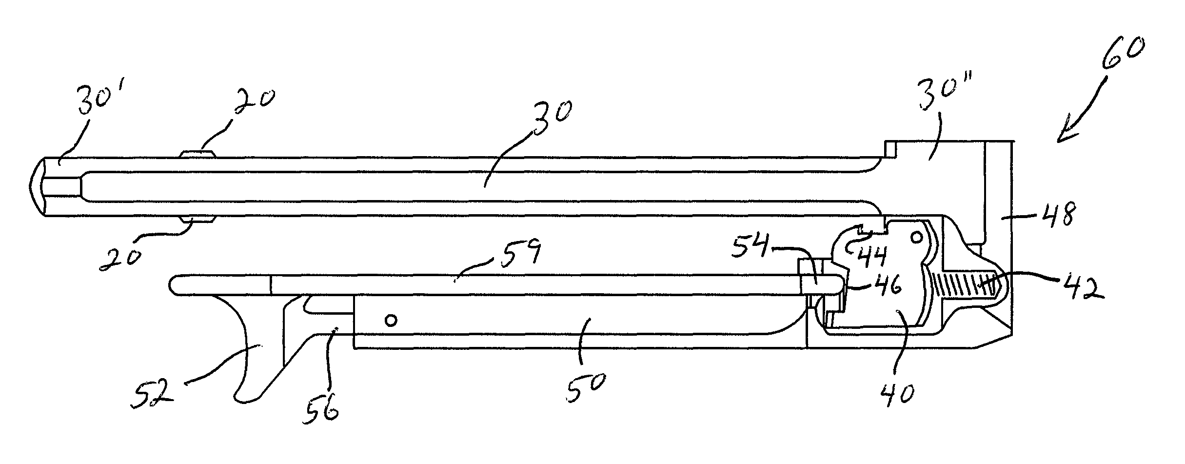 Side offset charging handle