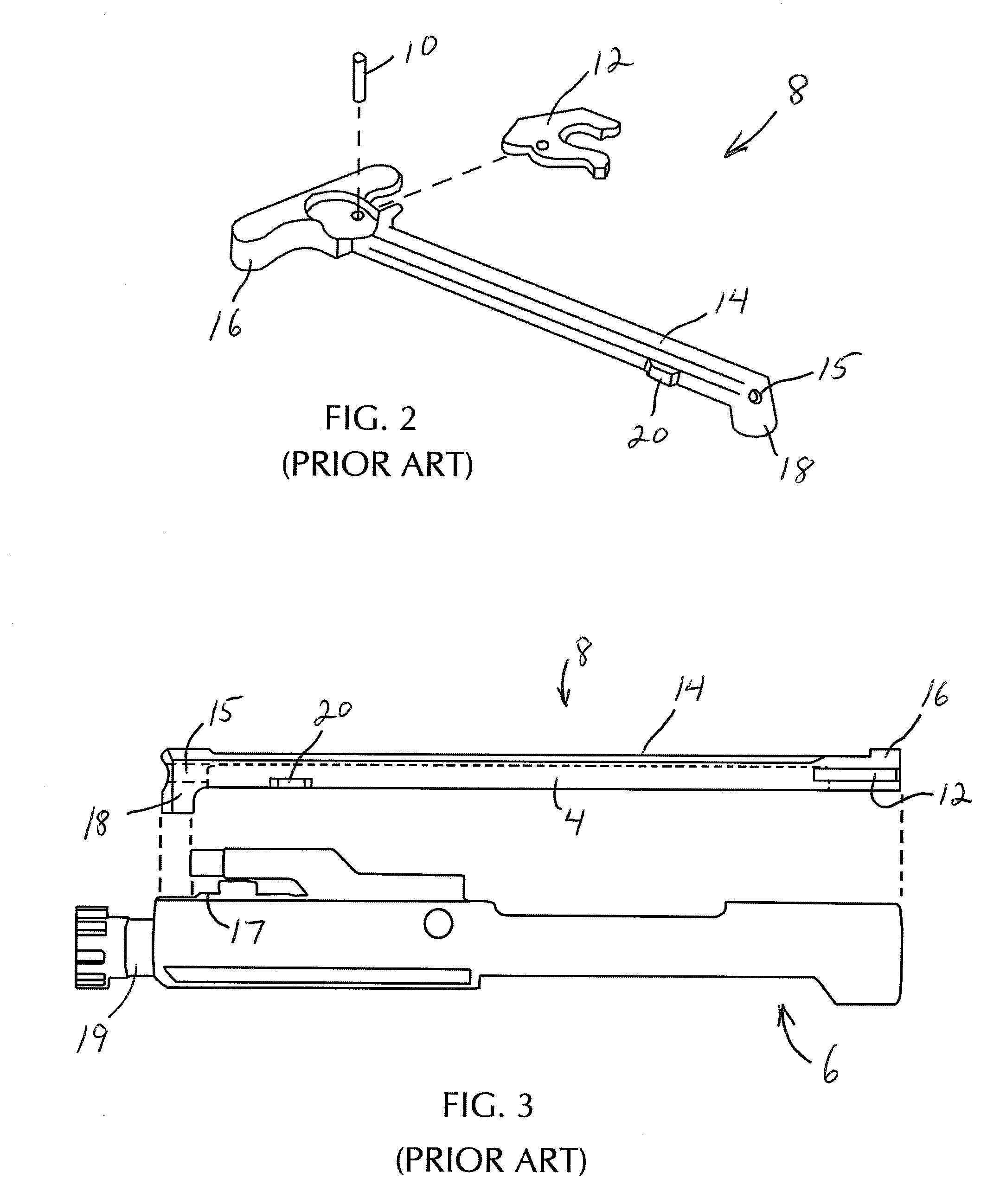 Side offset charging handle