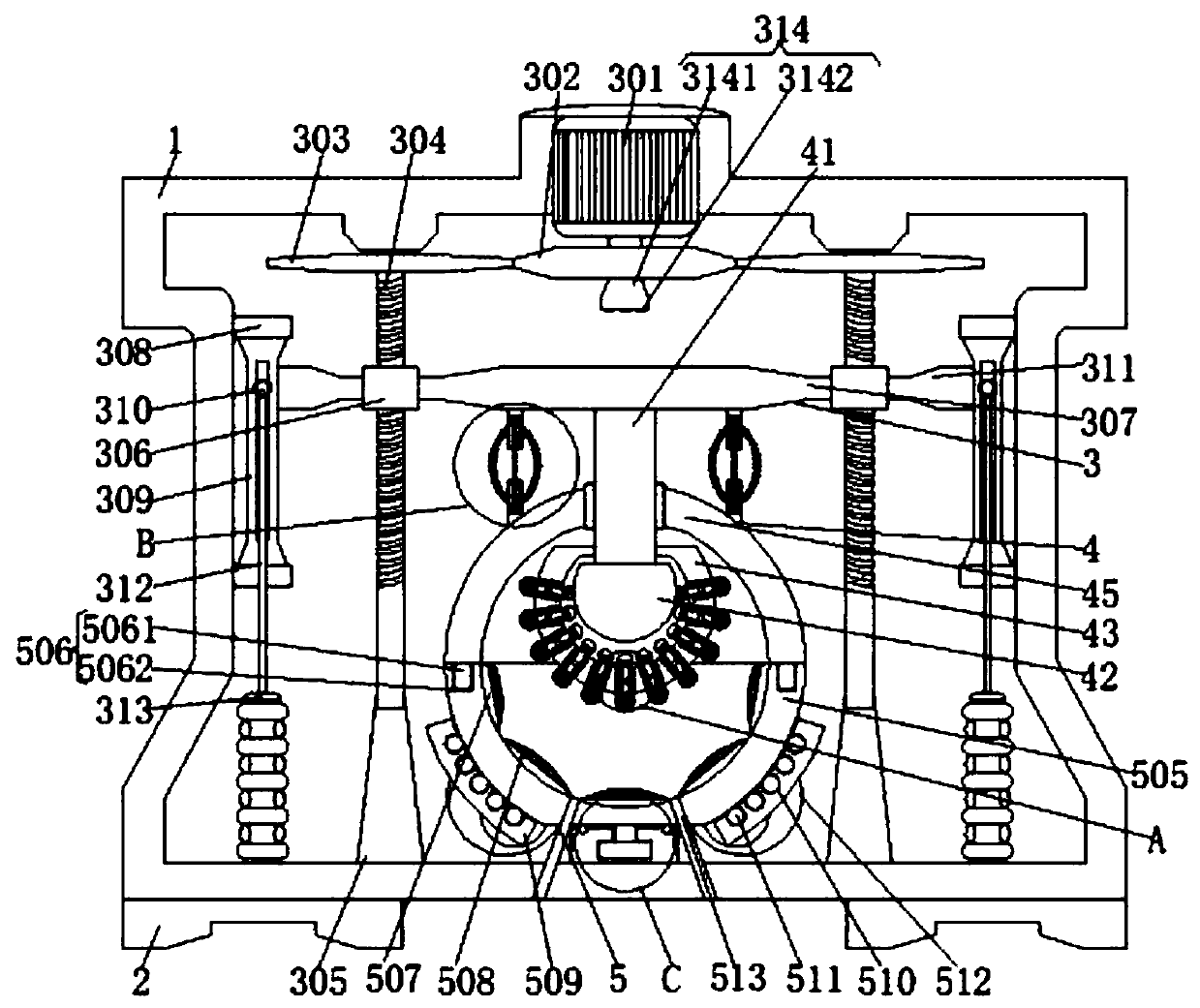 Wrapping type internal expansion force squeezing household orange juicer and method