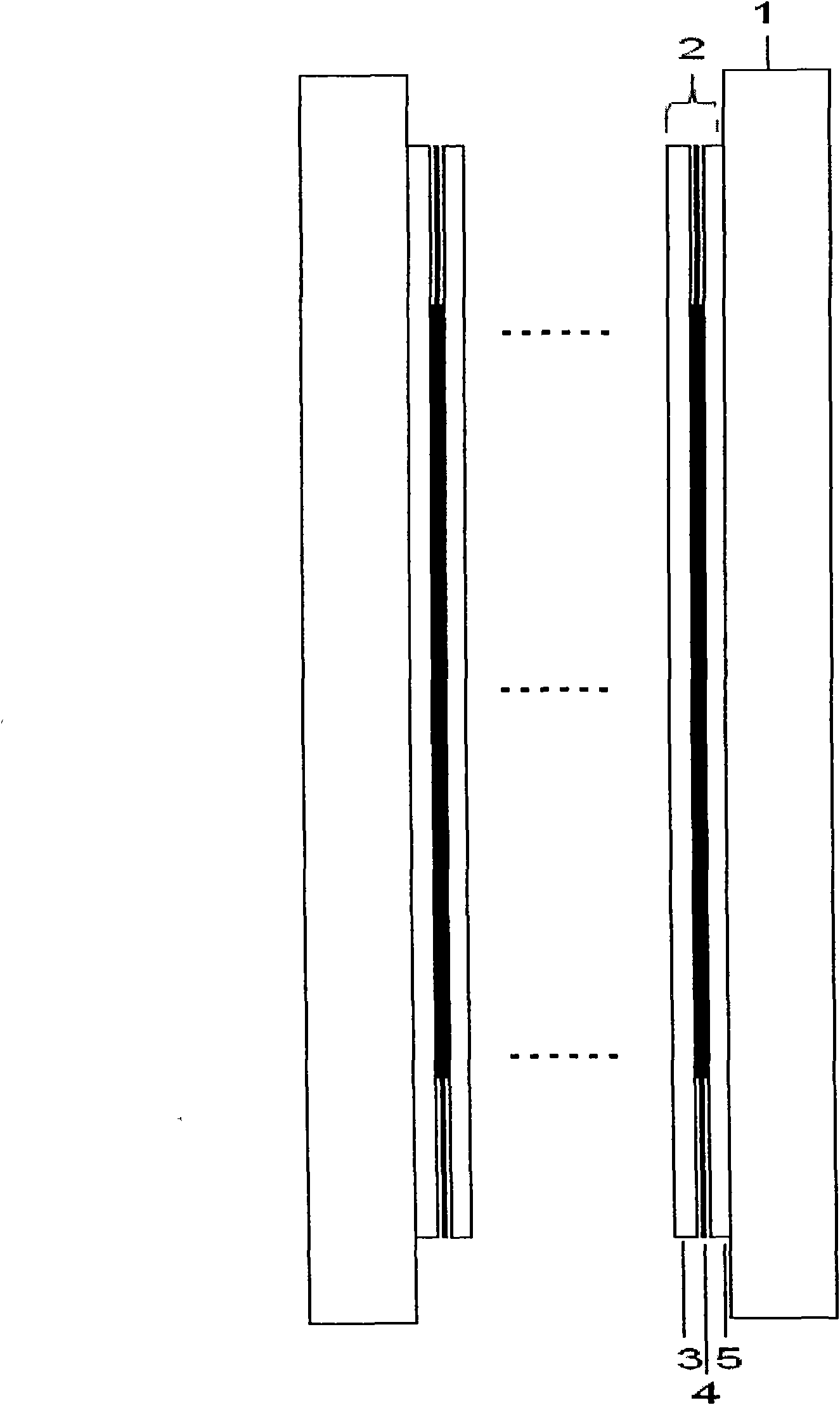 Fuel cell based on in-plate counter-flow flow field