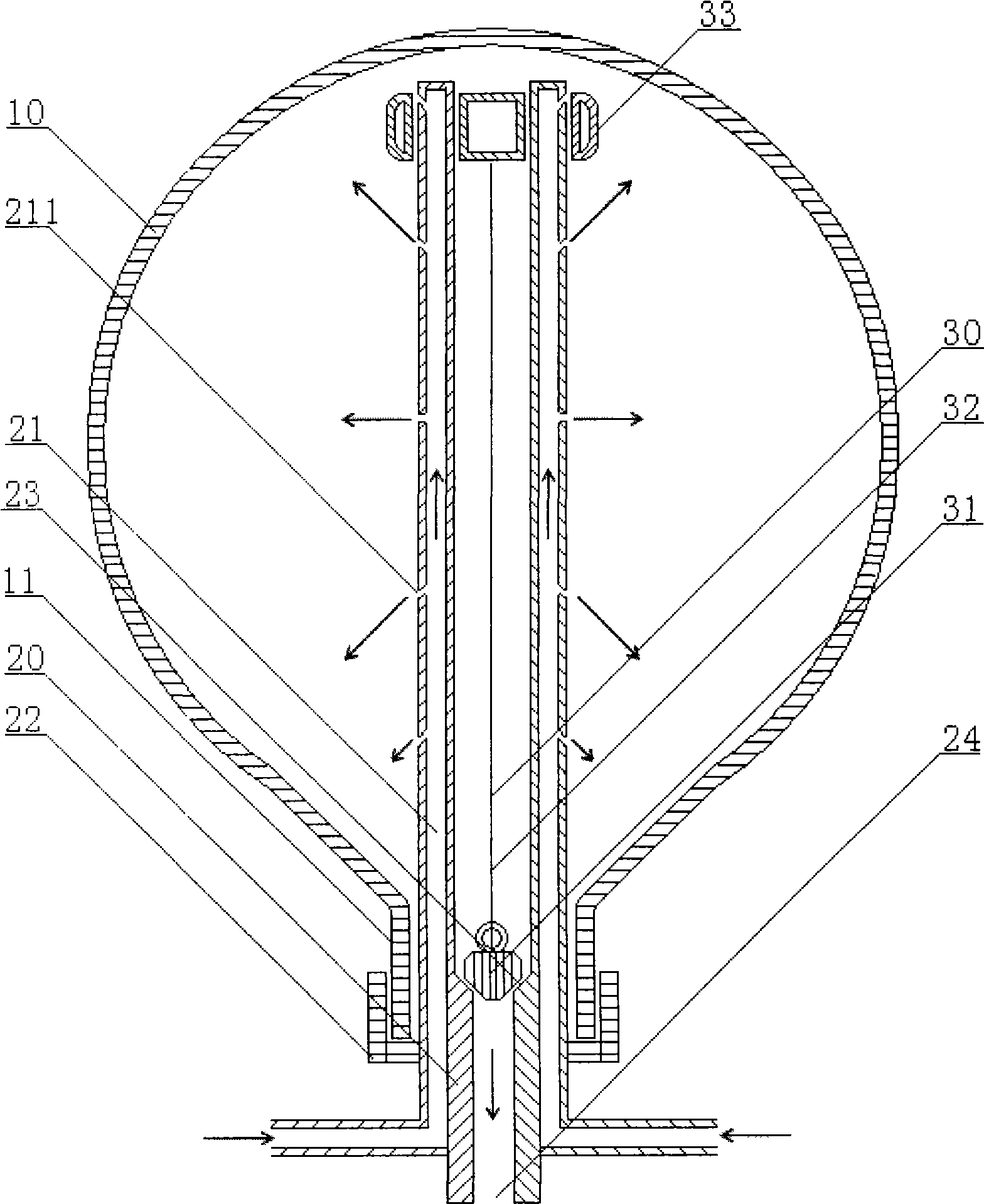 Structure of self-cleaning tank of solar water heater