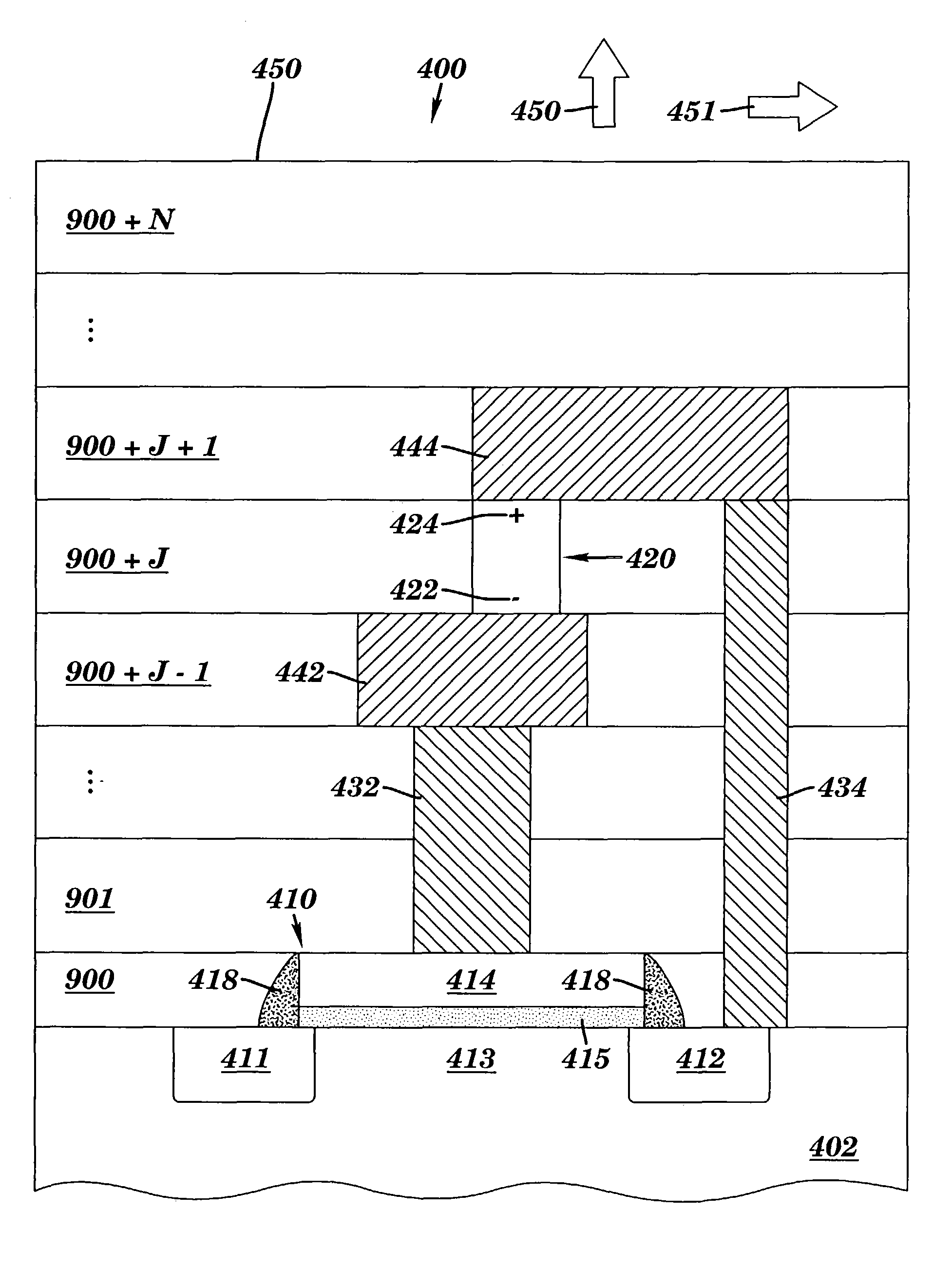 Apparatus and method for forming a battery in an integrated circuit