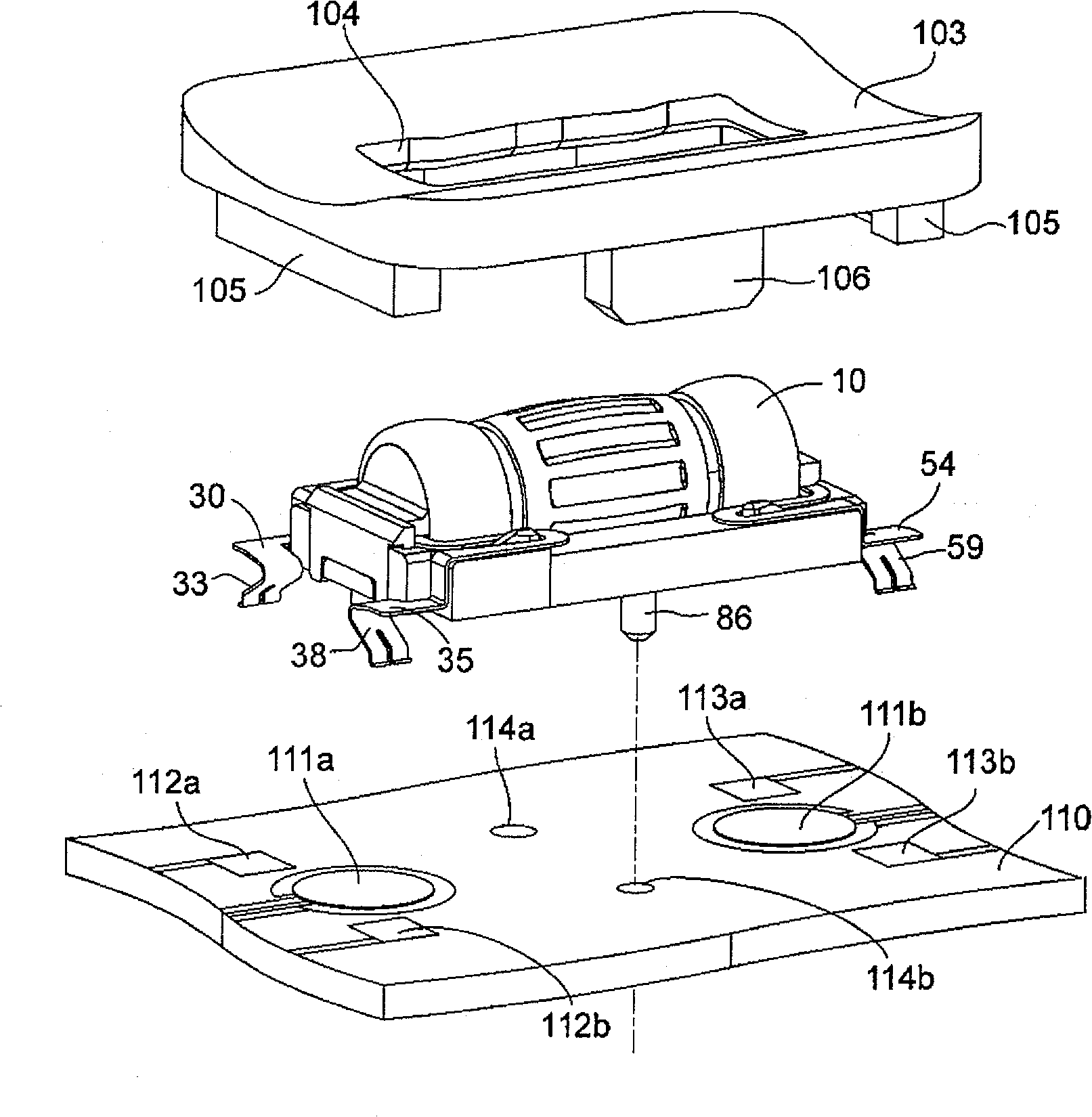 Rotating and pressing operation type electronic component and electronic device using the same