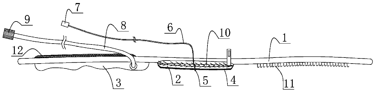 Detumescence device for peripheral area of punctured part in cardiovascular disease interventional diagnosis and treatment