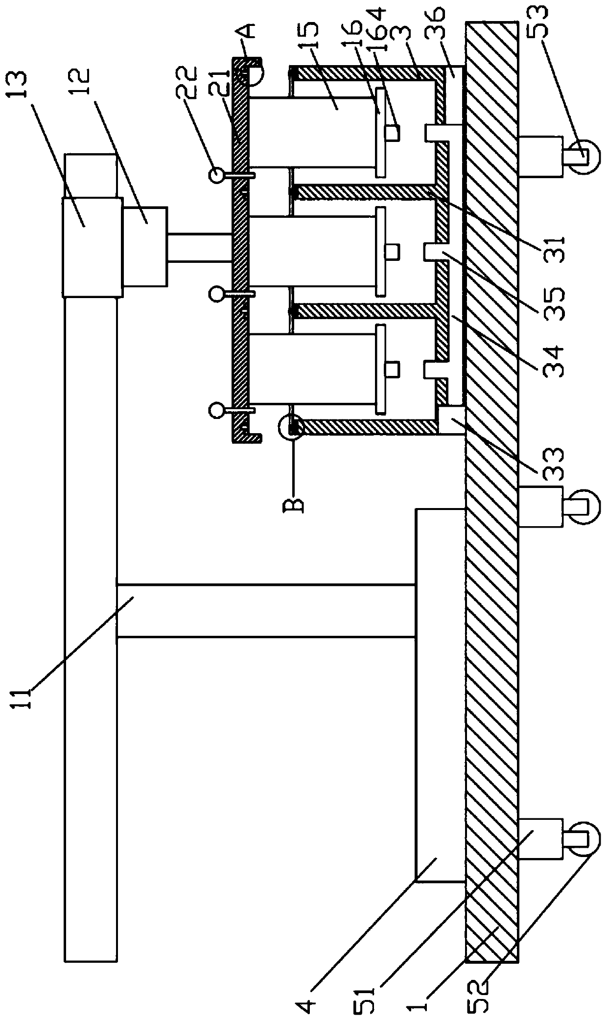 Air tightness detection instrument for water-cooled motor