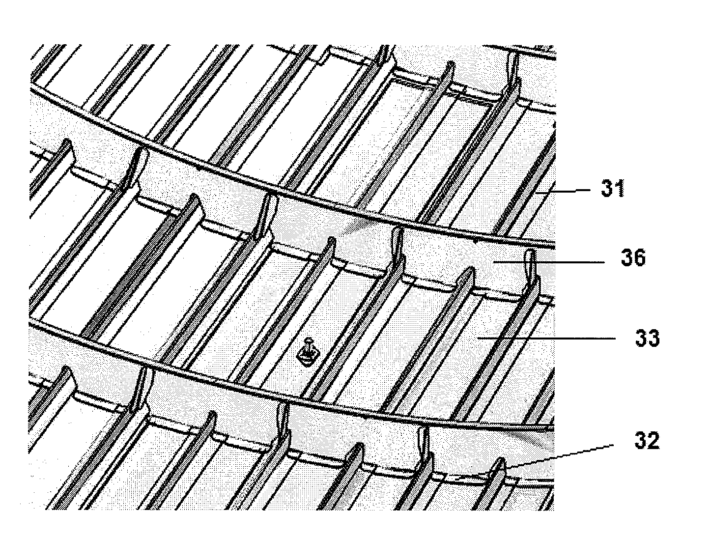 Integrated aircraft structure in composite material