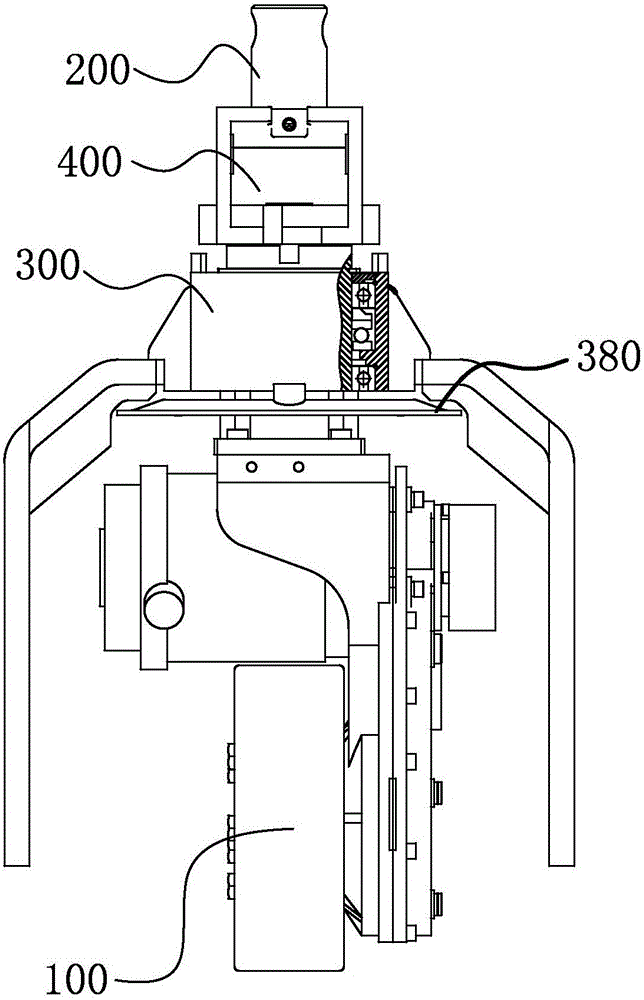 Electric pallet truck steering drive structure