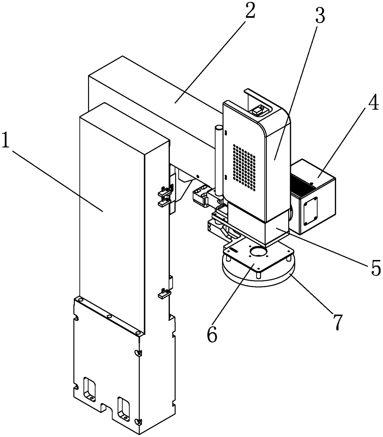 Detection and laser restoration module group