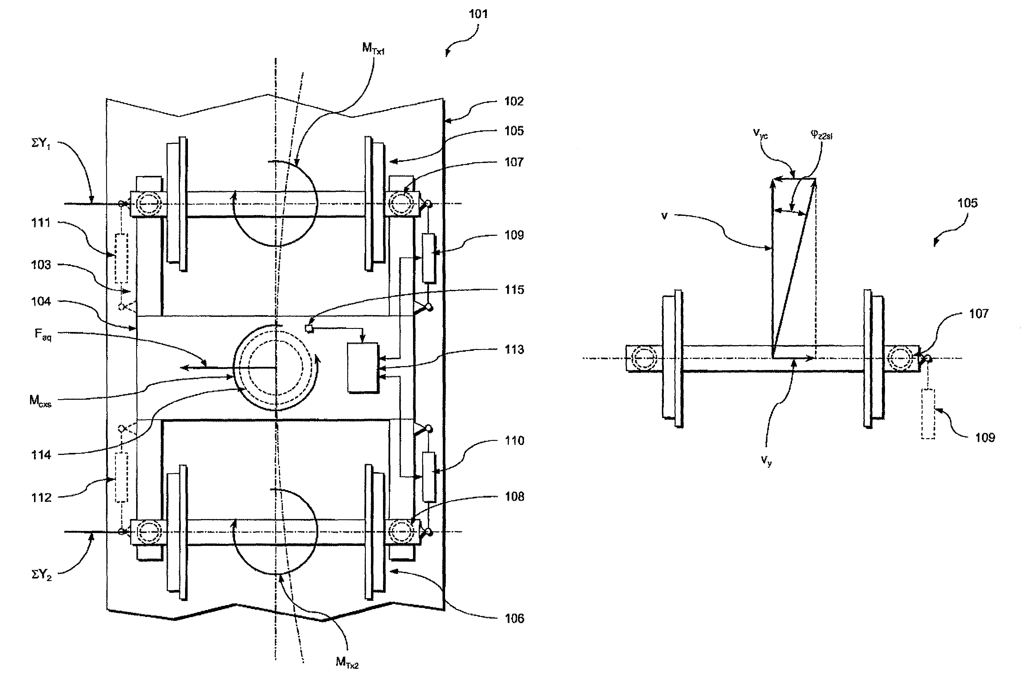 Method for controlling an active running gear of a rail vehicle