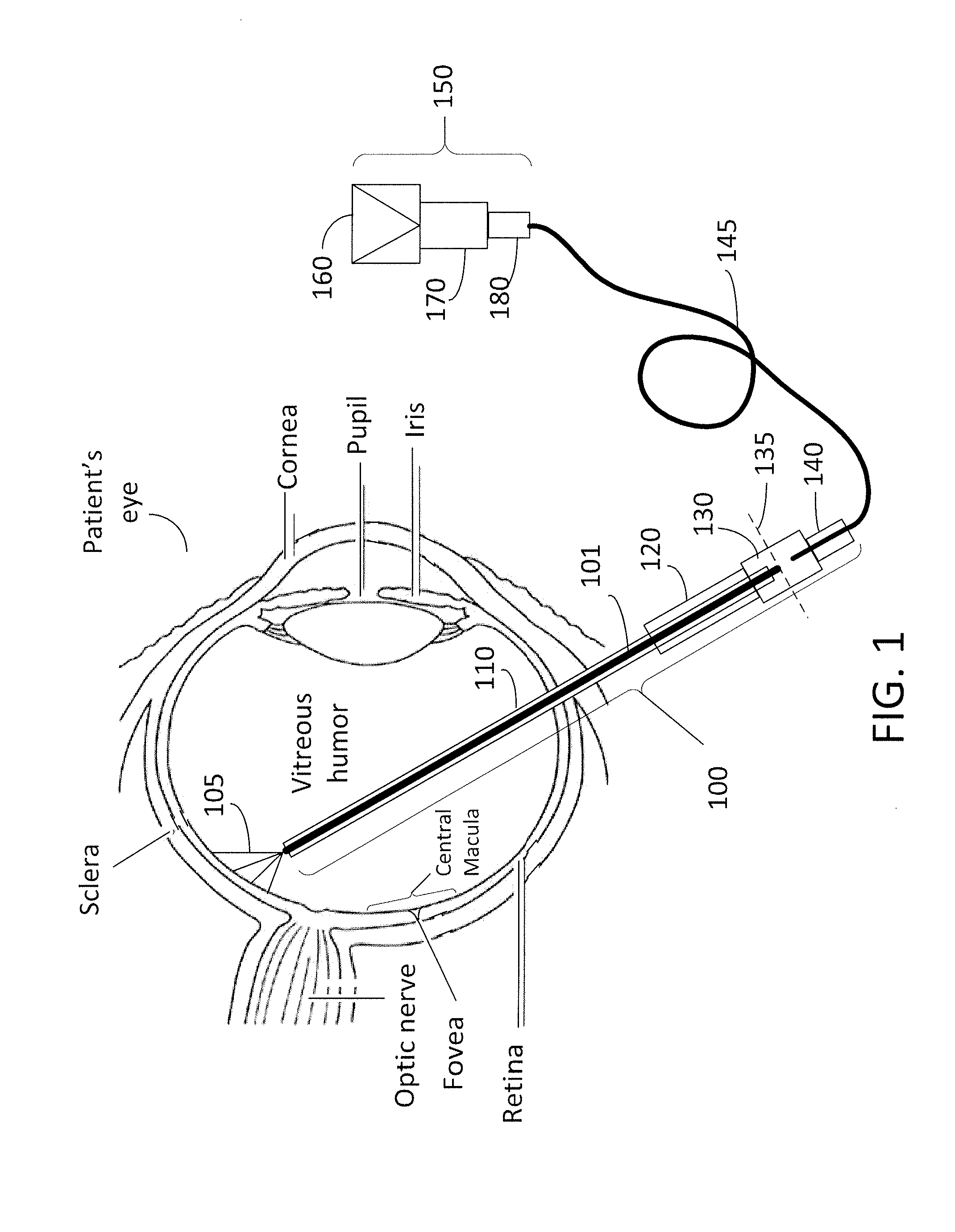 Grin fiber multi-spot laser probe