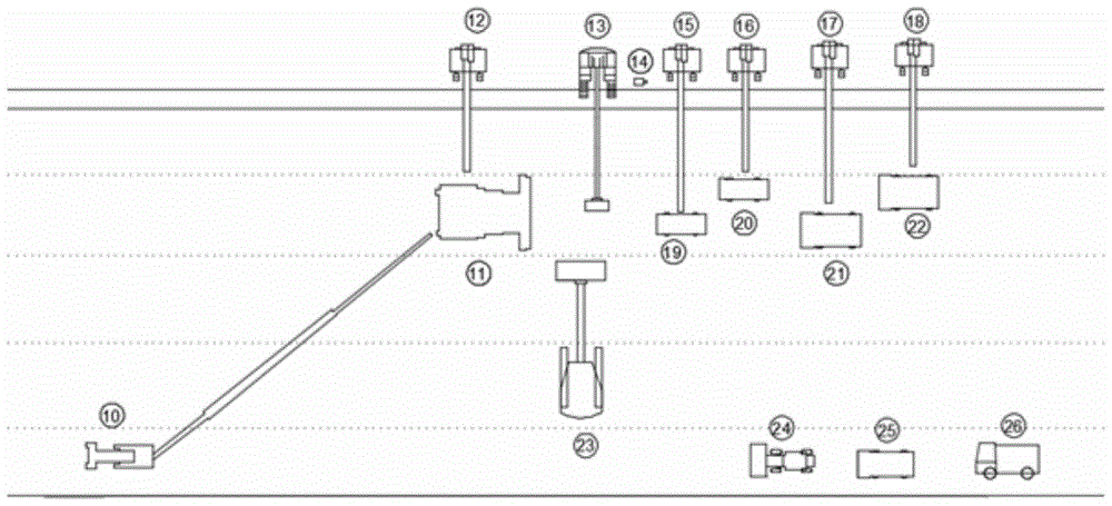 Asphalt rolling method for high-speed ring road in test field