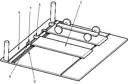 Parking pallet transverse moving drive device