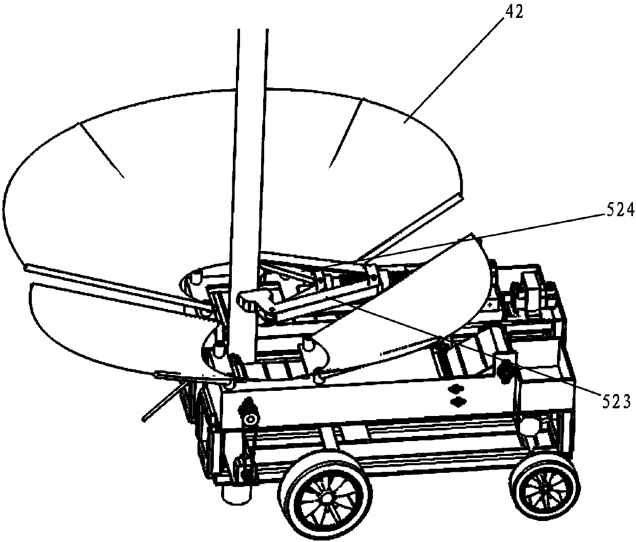 Shake-off-type automatic fruit picking machine