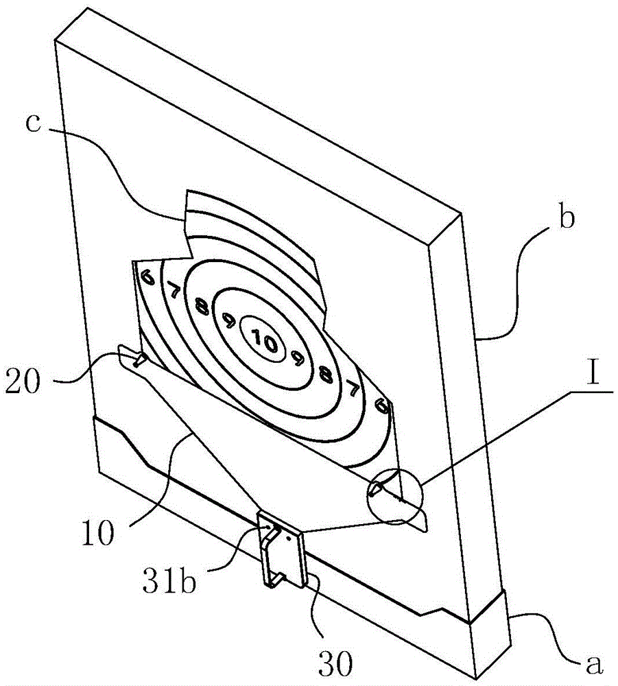 Target paper positioning device and target paper positioning method with same