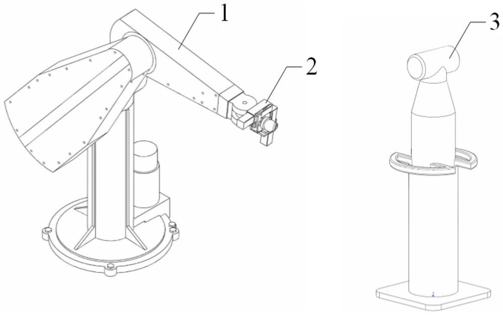 An industrial robot pose measurement target device and joint position sensitive error calibration method