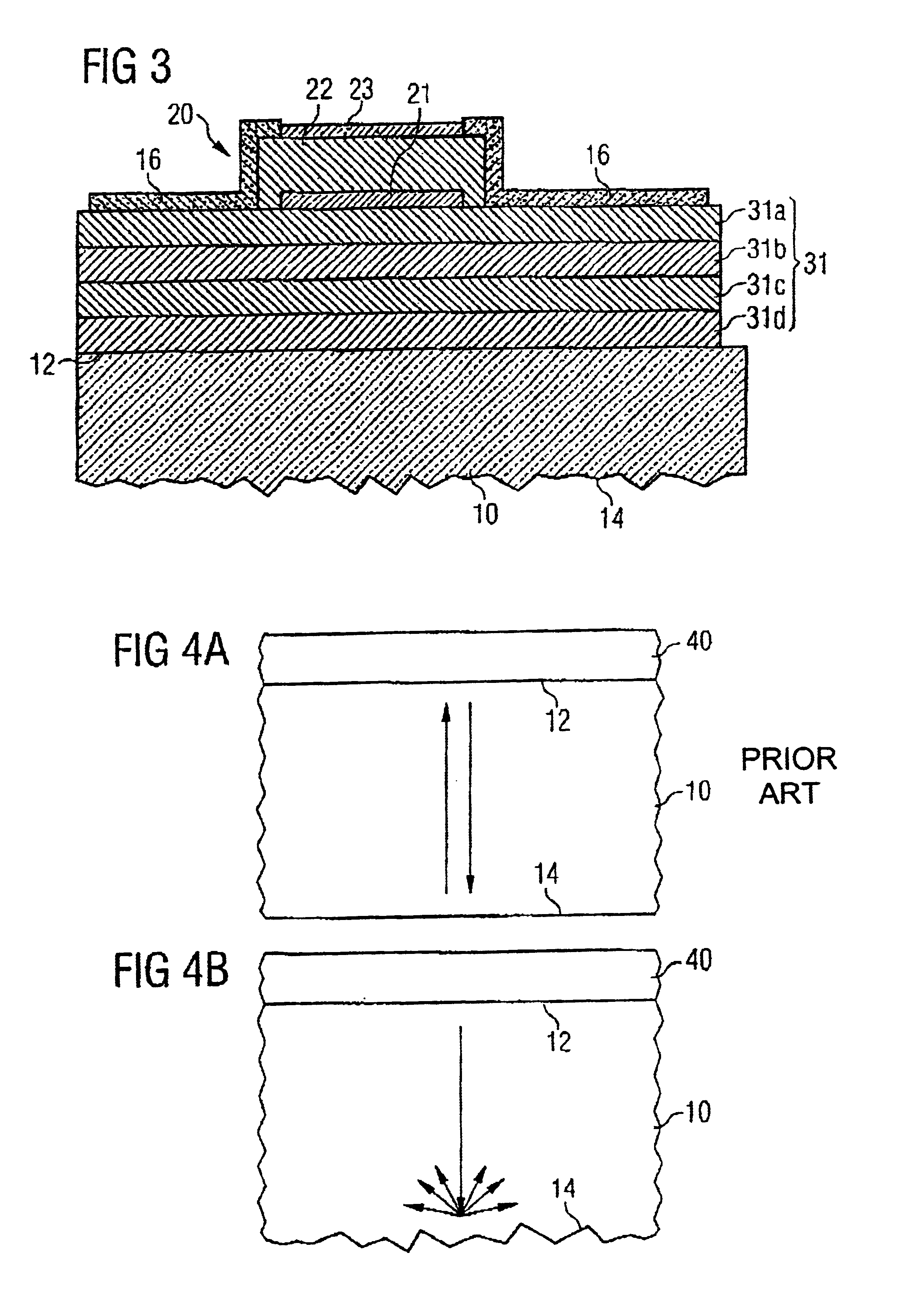 Bulk acoustic wave filter with a roughened substrate bottom surface and method of fabricating same