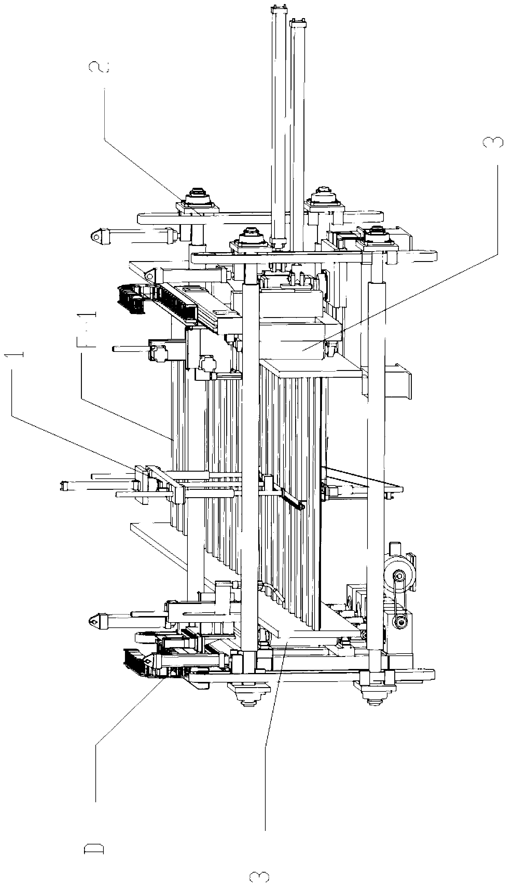 On-line automatic assembly device for H-shaped steel with corrugated web