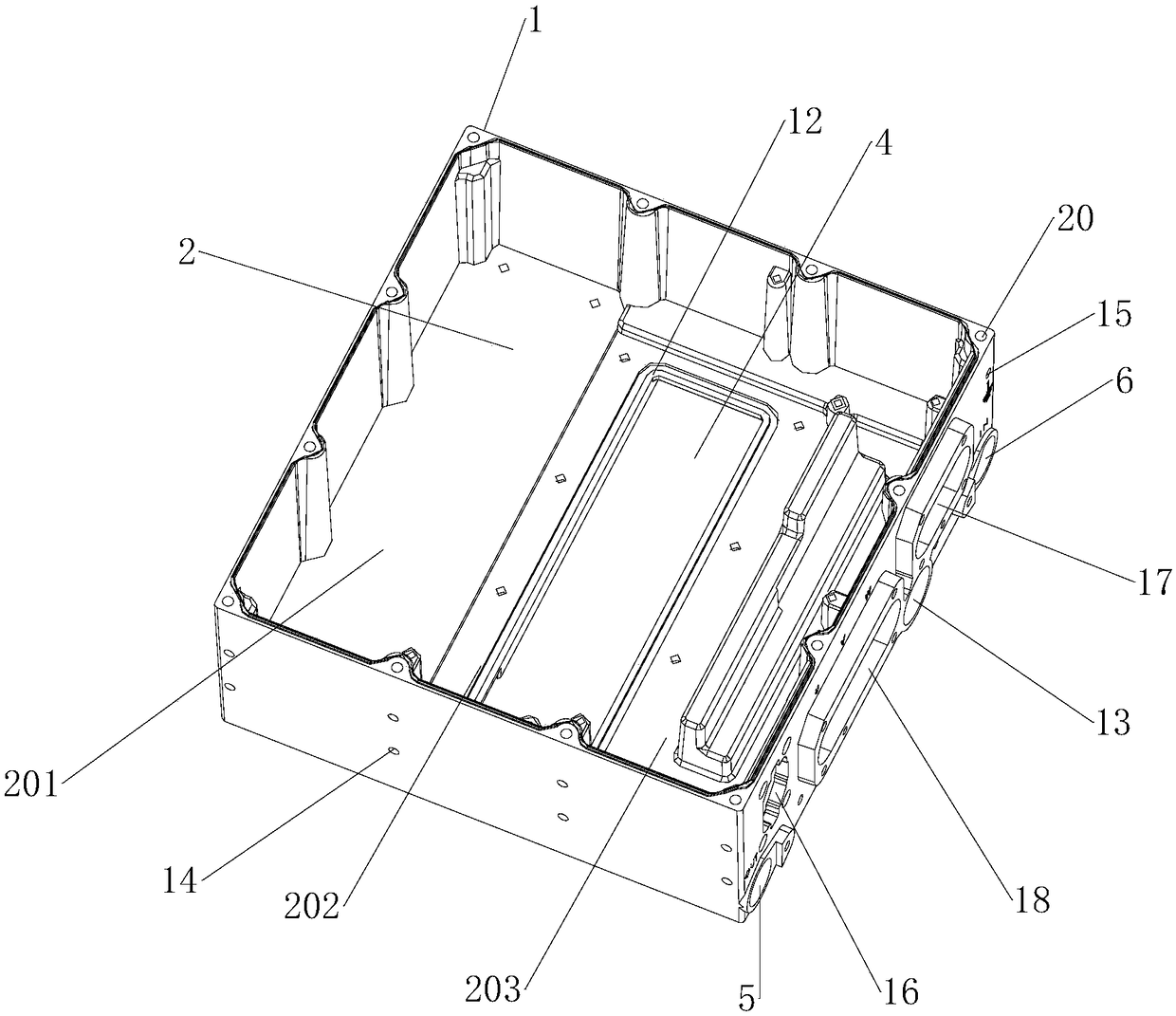 Novel drive motor controller housing and novel drive motor controller