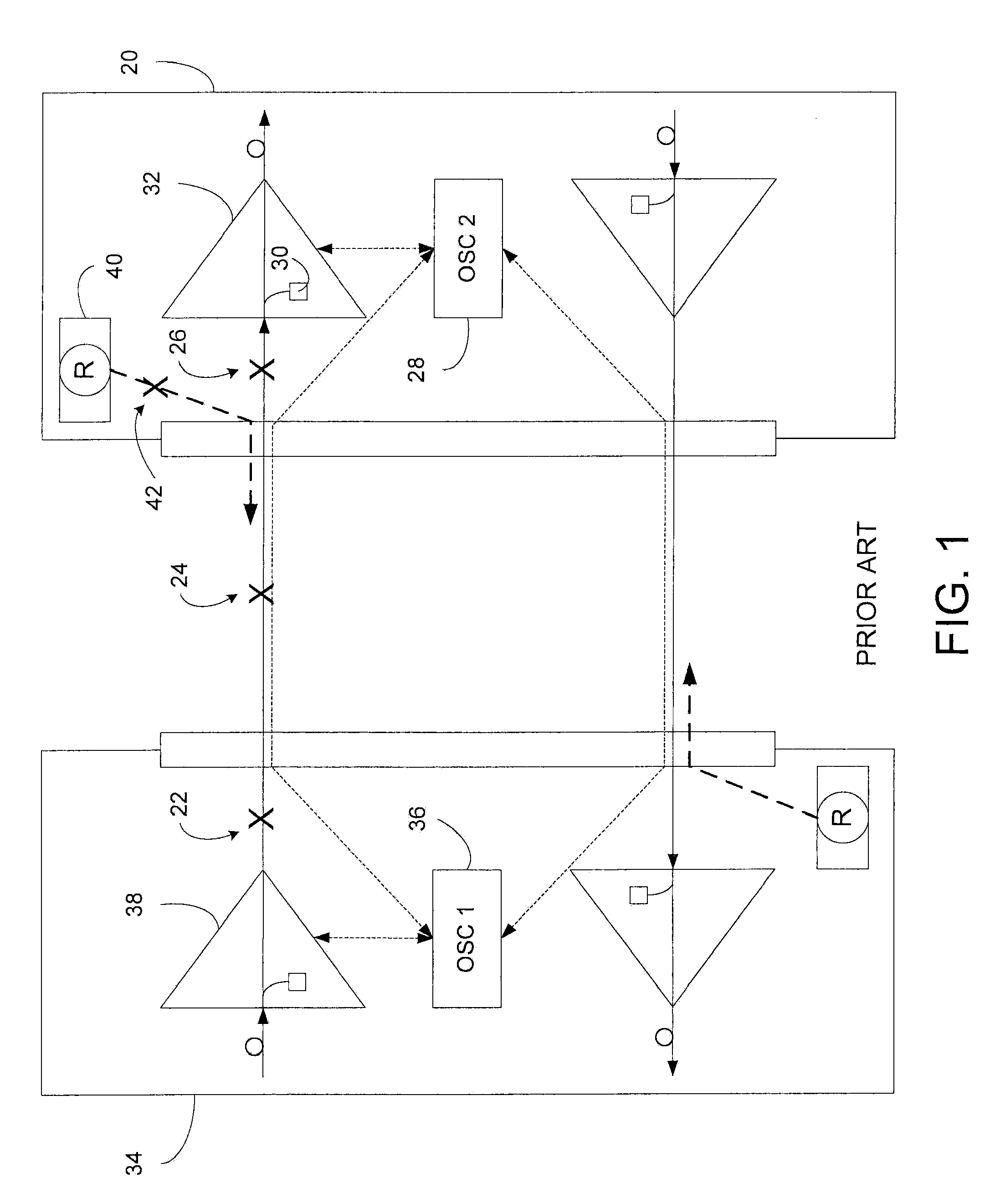 Automatic optical power management in optical communications system