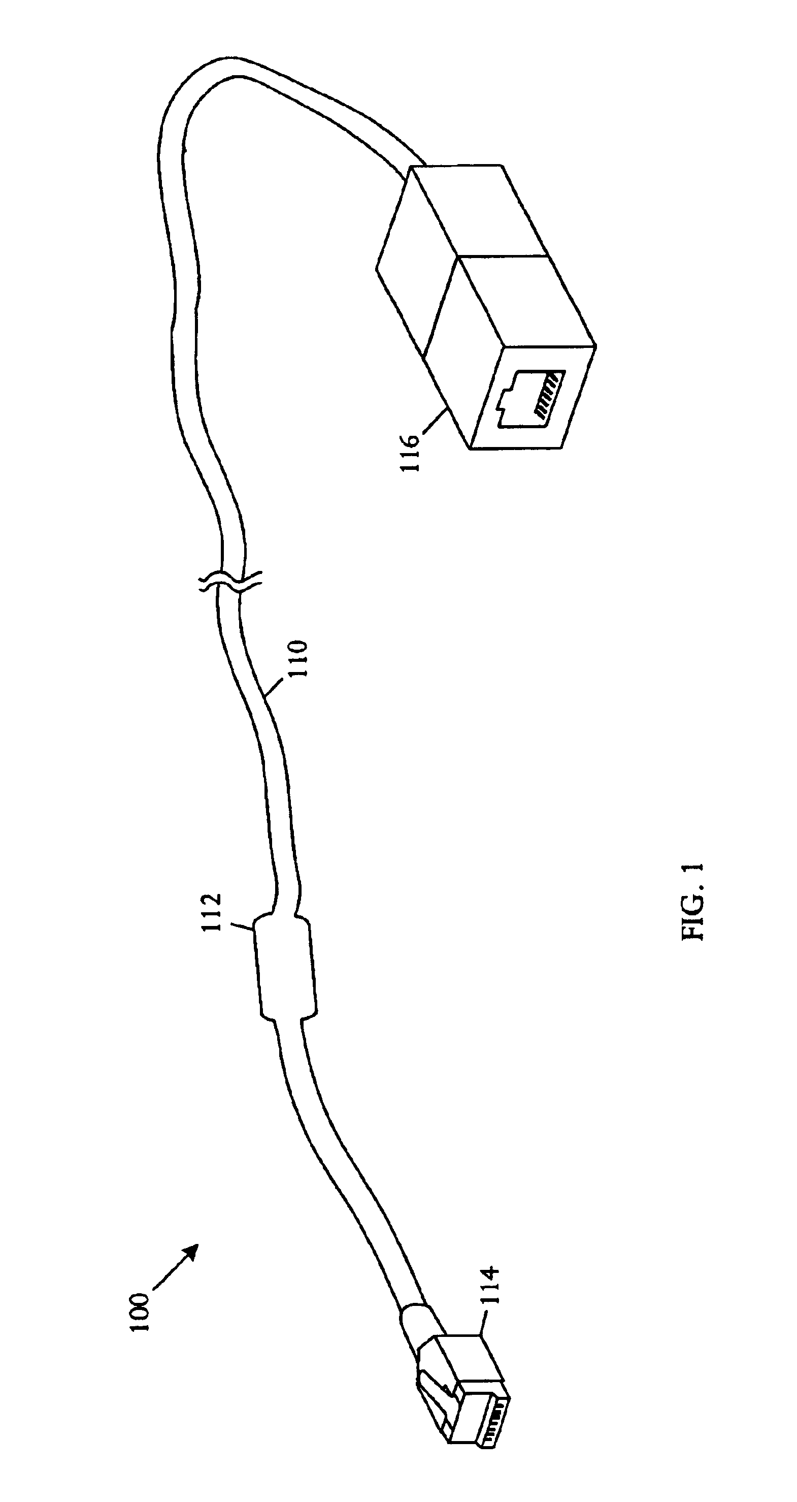 Cable extension for reducing EMI emissions