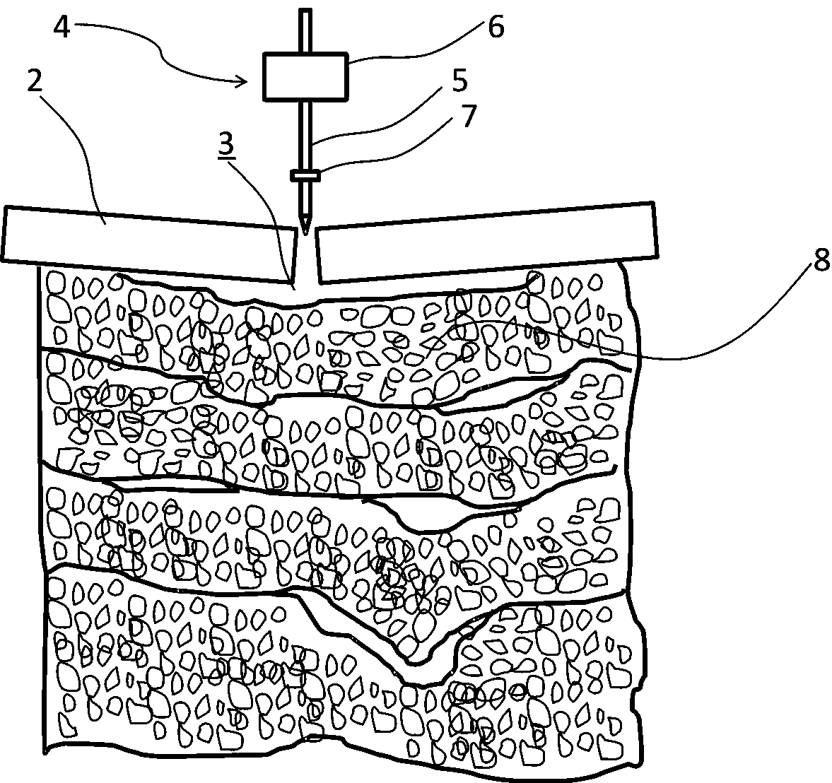 A method for non-destructive identification of floor diseases and rapid micro-damage repair of floor diseases