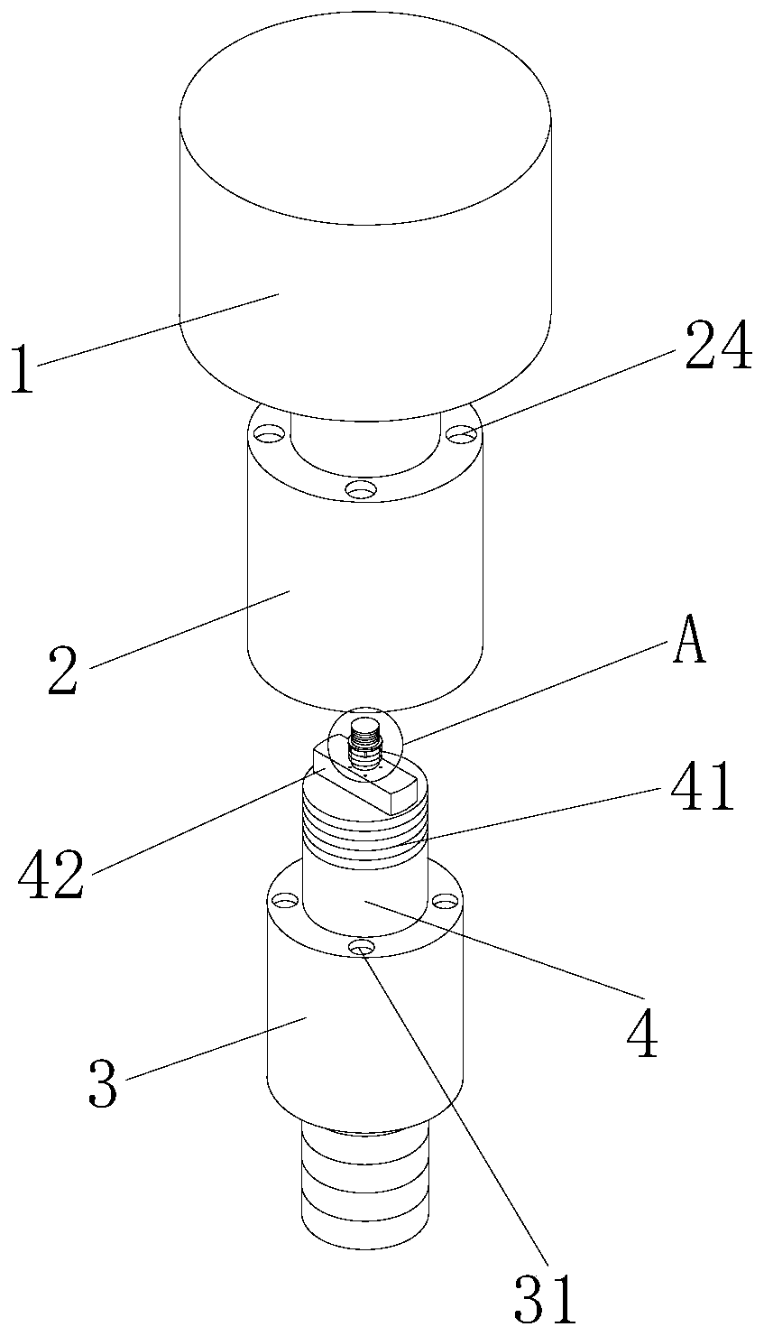 Splicing-type ceramic machining tool