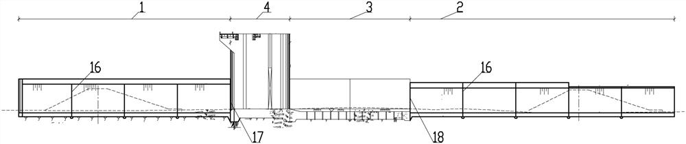 Cofferdam blasting demolition method based on combination of variable linear density charging and digital electronic detonator