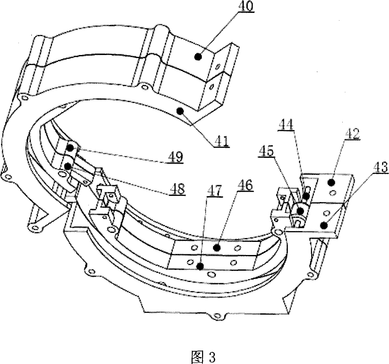 Wearing type upper limb recovery training robot device