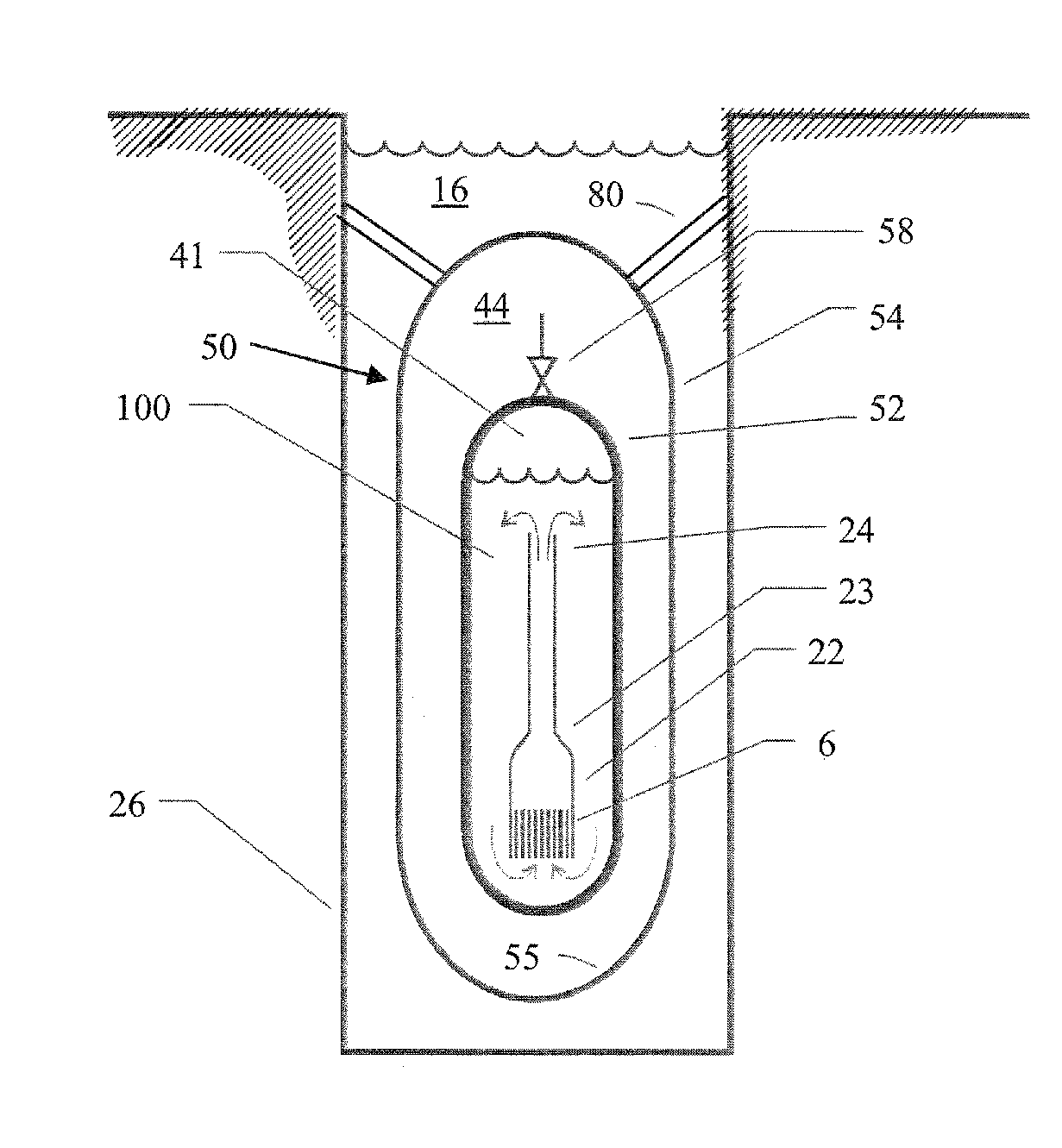 Internal dry containment vessel for a nuclear reactor