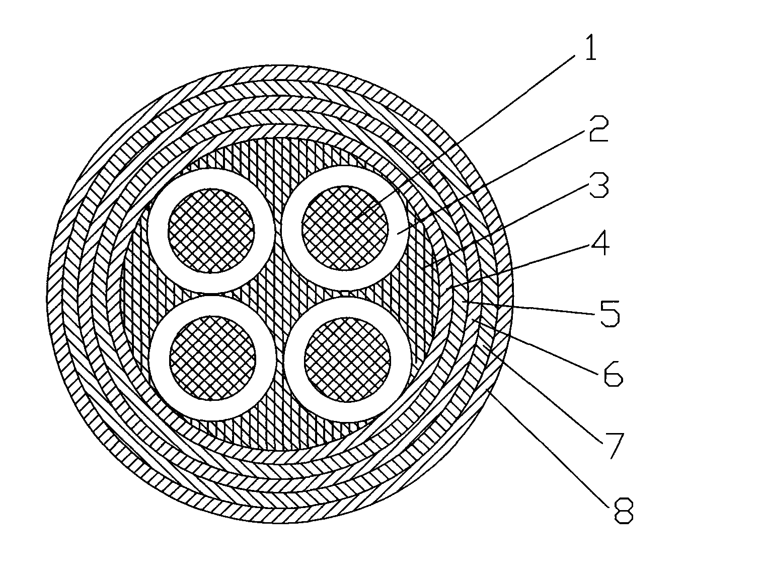 Moisture-proof railway signal cable