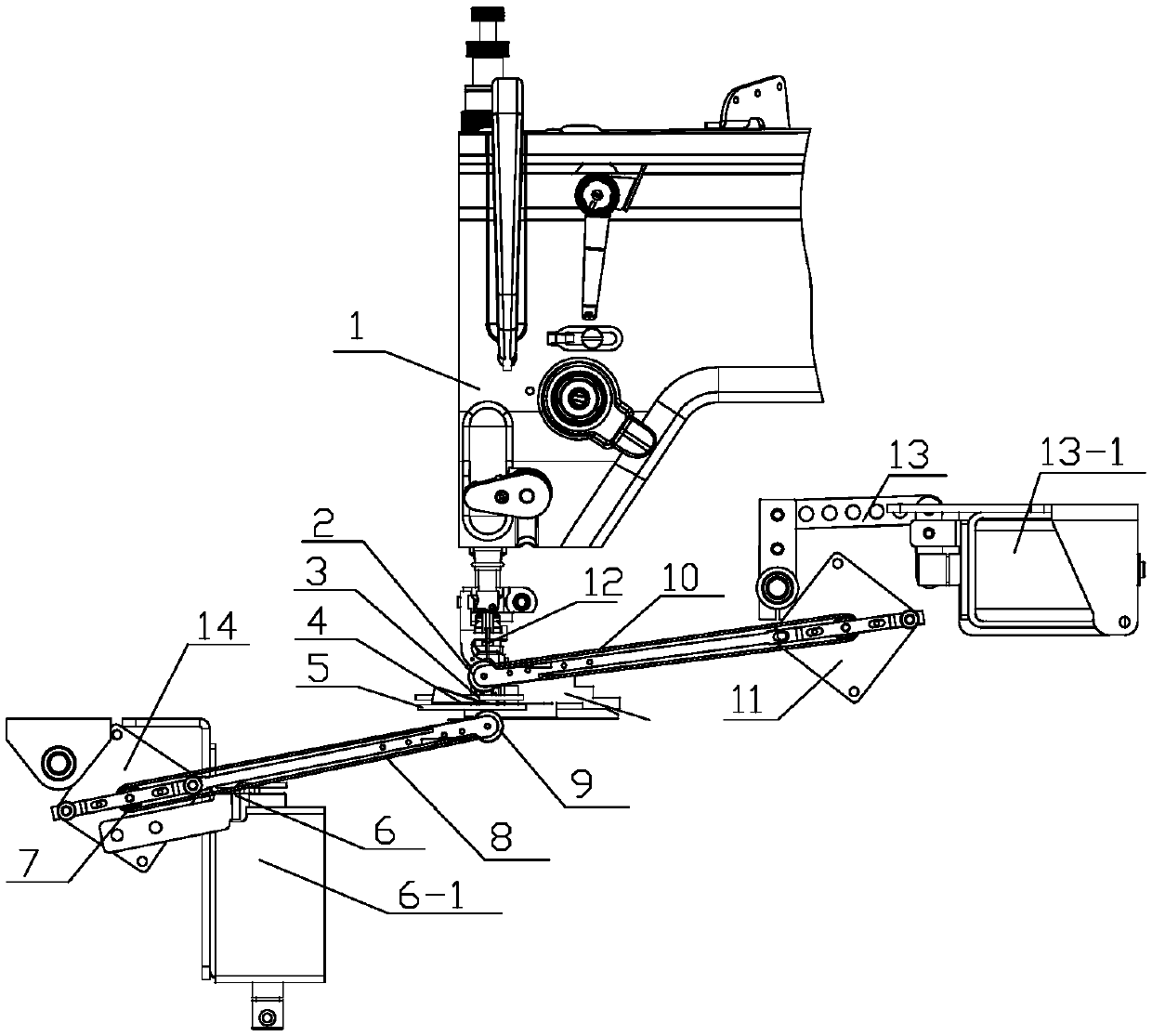 Cloth edge control method in sewing process