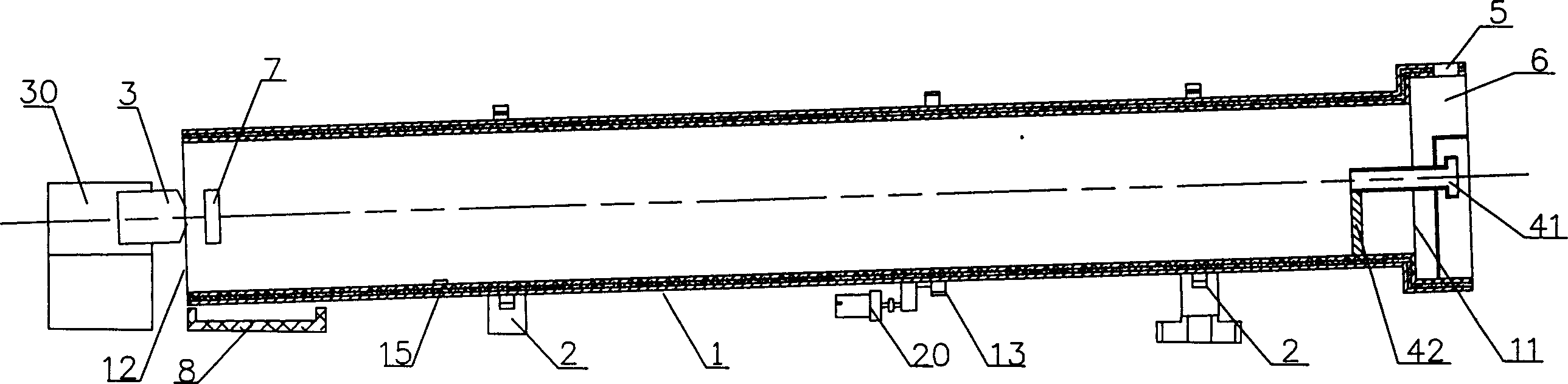 Rotary kiln and method for producing calcining color frit using rotary kiln