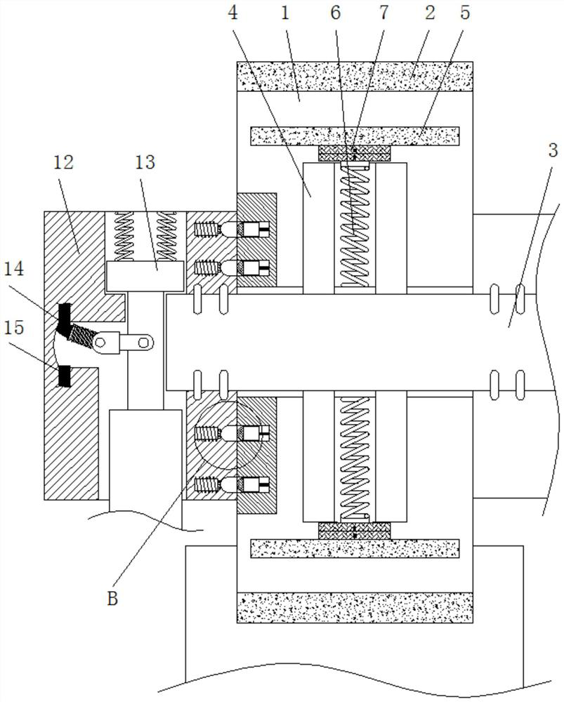 A walking machine capable of preventing excessive rotation and being capable of self-locking