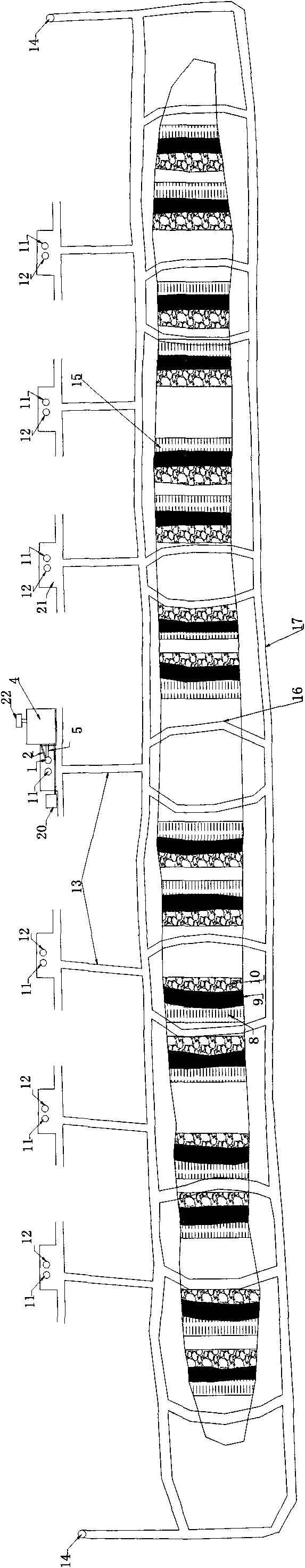 Deeply buried iron mineral resource underground mining and concentrating integration system