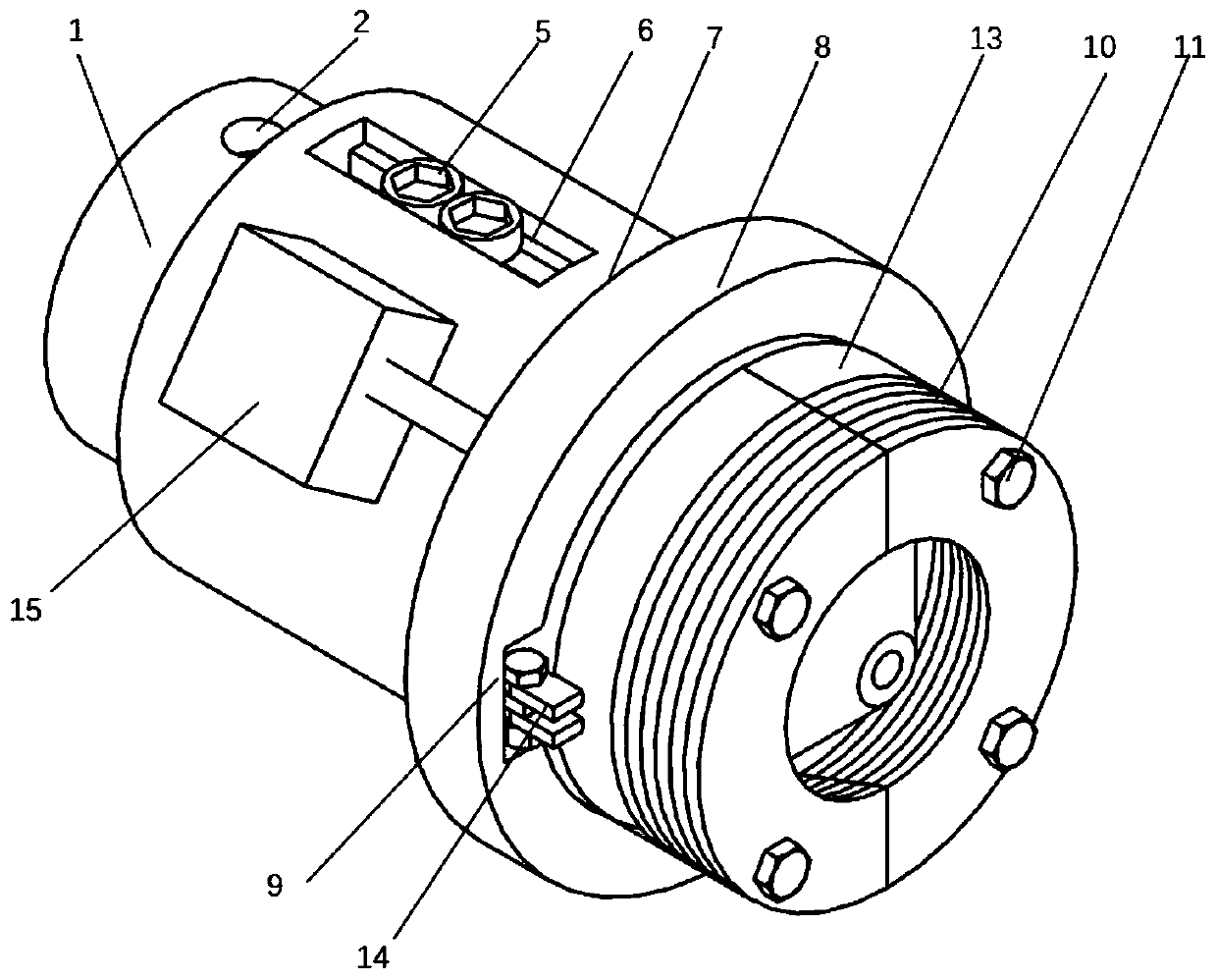 Flanging type pipe hydroforming sealing device and method