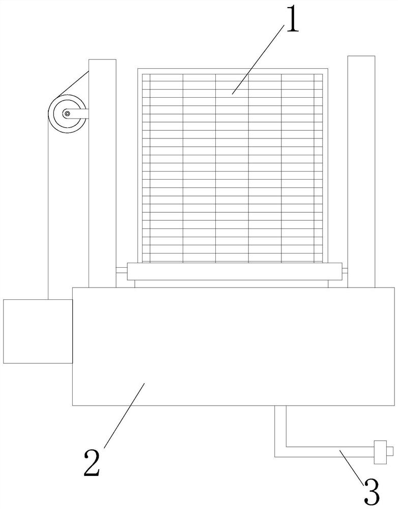 An anti-freezing device for air-conditioning refrigeration panels with automatic extrusion and drainage functions