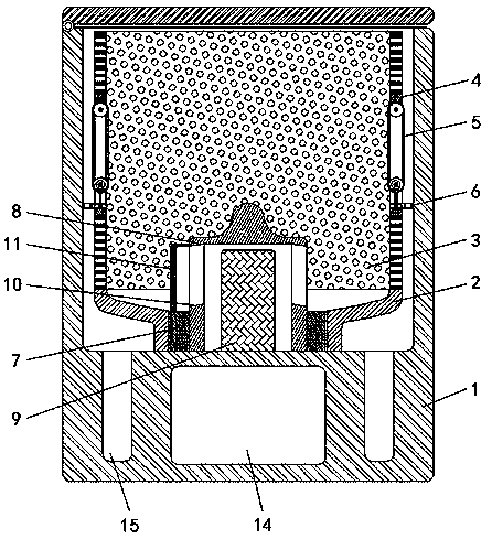 Hemostatic gauze collection and treatment device for operating room