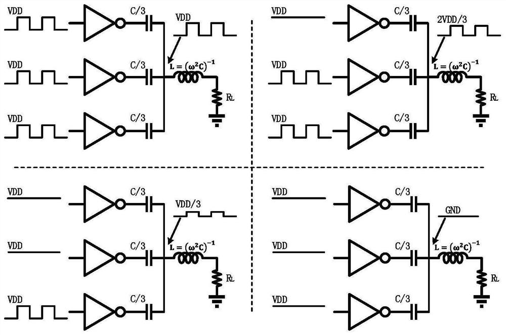 Switched capacitor digital power amplifier