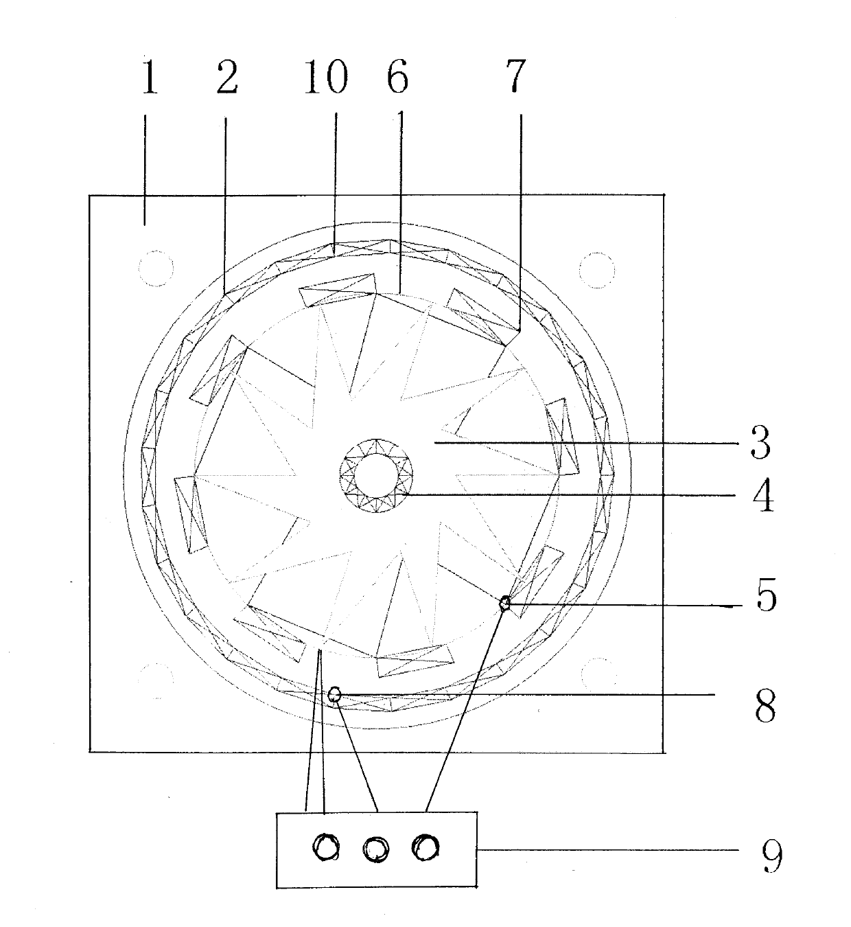 Electromagnetic induction heating warm air blower