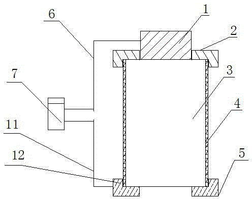 Loading device for local punching performance test of high-strength grouting material restrained by round steel pipe