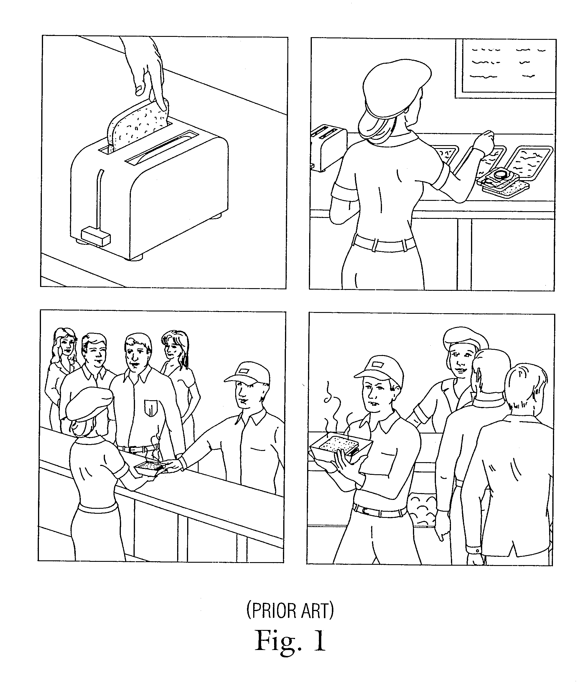 Apparatus and method of toasting sandwiches without heating the sandwich filling