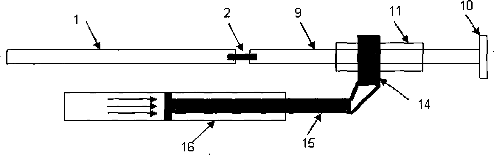 Air valve device for stretching experiment