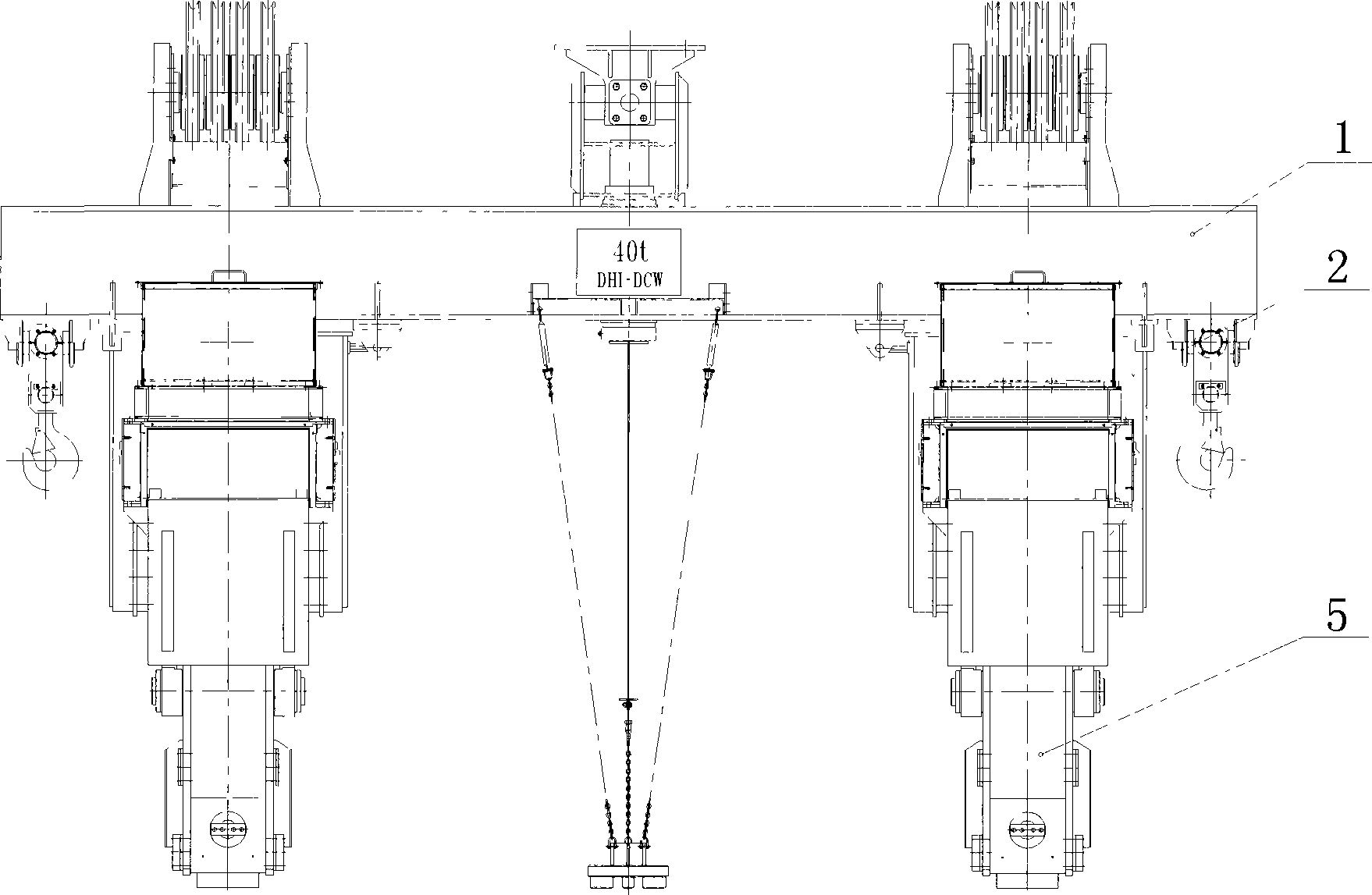 Electric translational type slab clamp with slide compensation mechanism