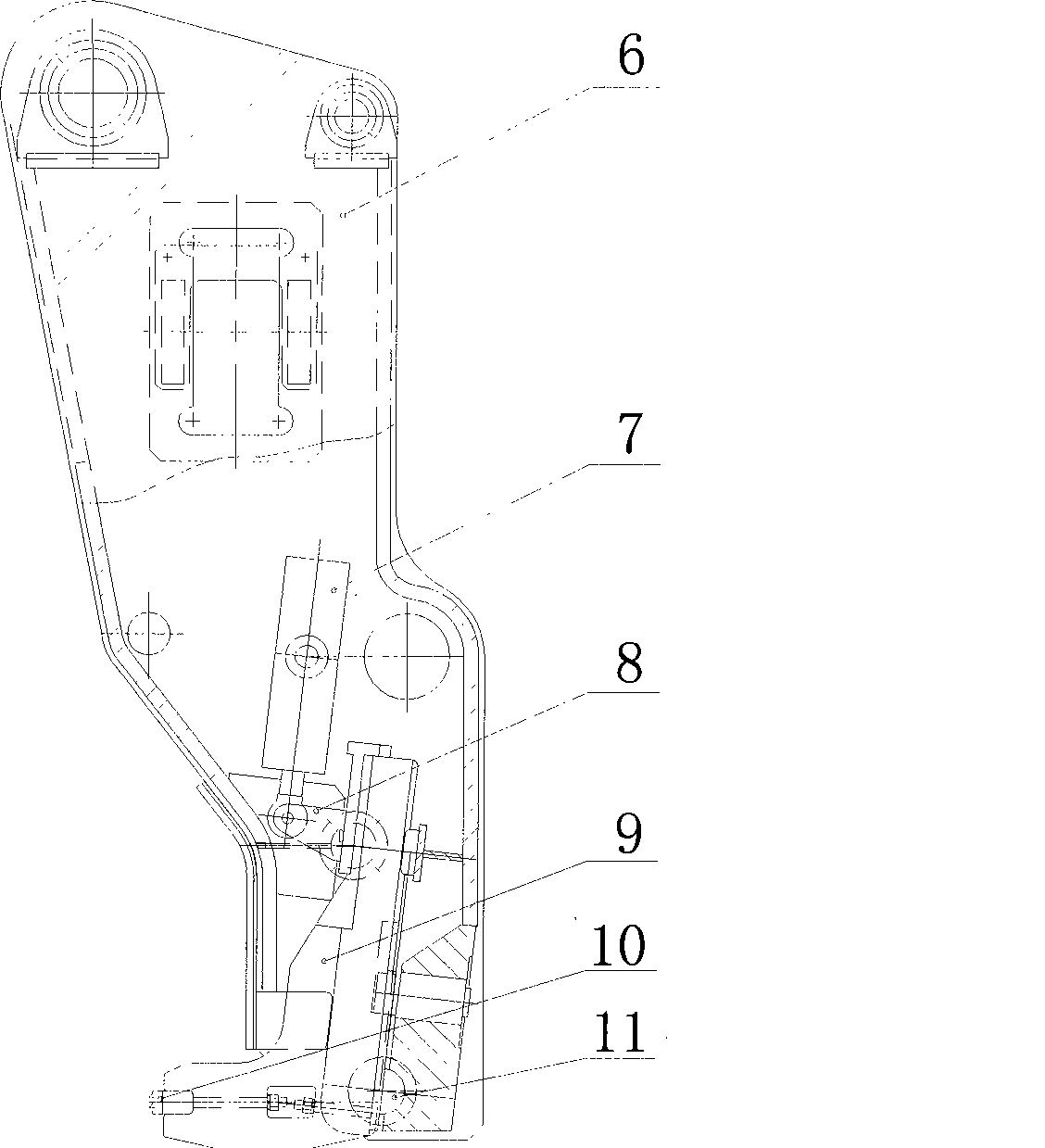 Electric translational type slab clamp with slide compensation mechanism