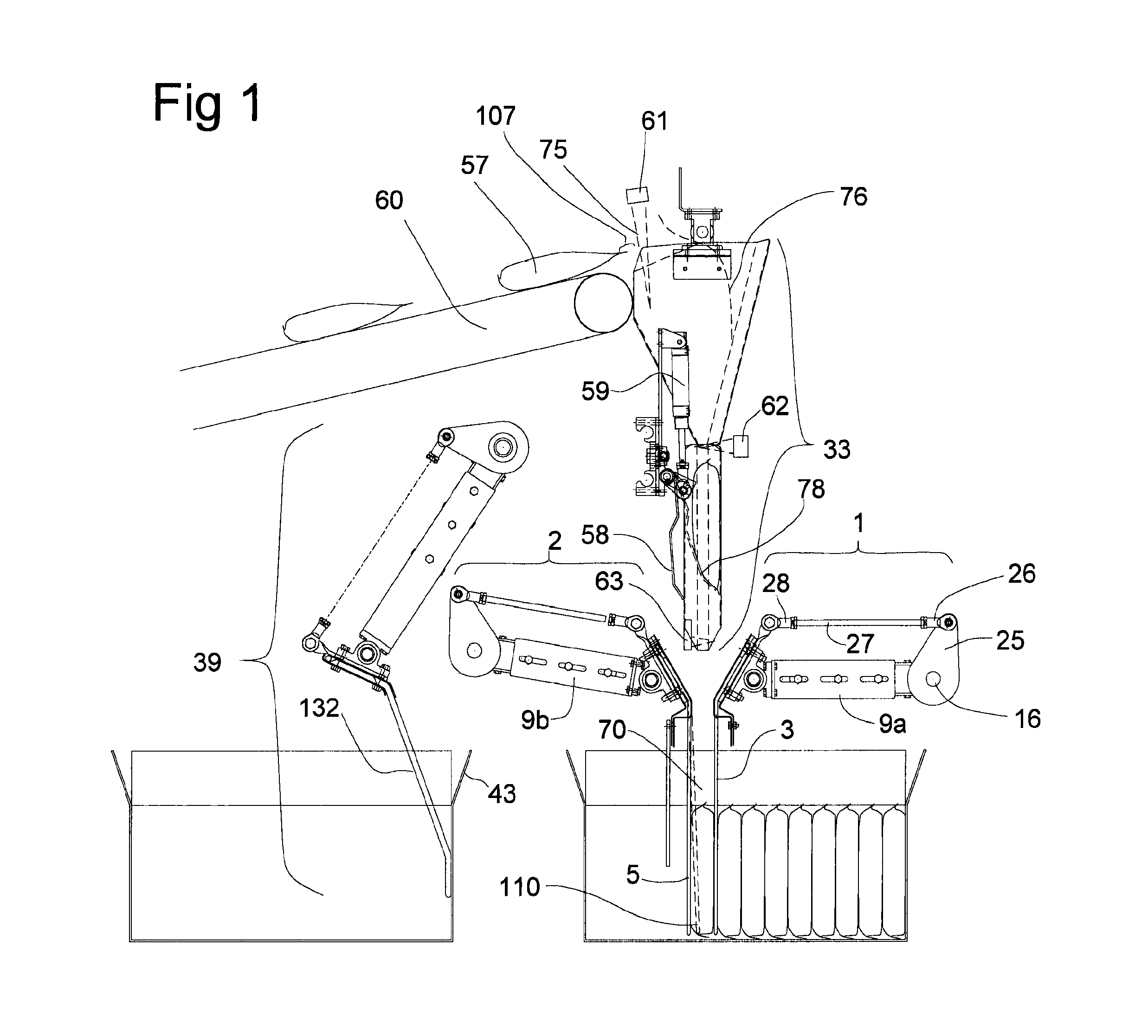 Packing equipment with two restraining members