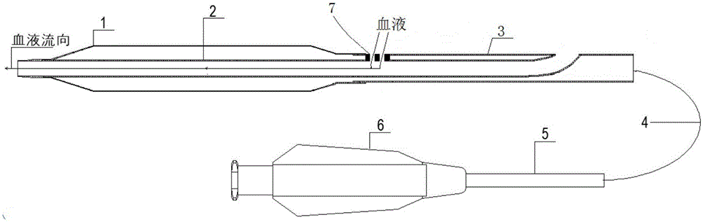 Balloon catheter provided with side holes