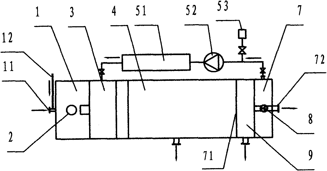 Active sludge floatation thickening device and method for membrane biological reaction tank process