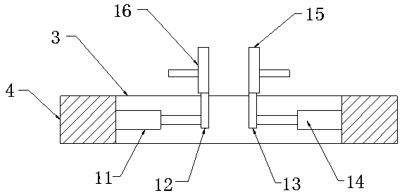 A medical bed leg separation mechanism