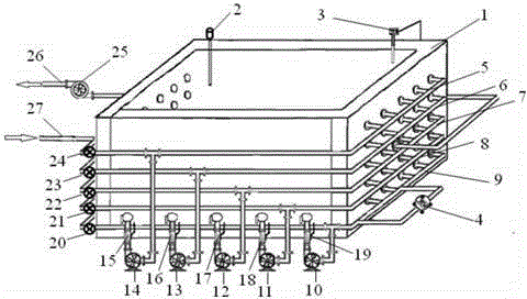 Glue solution circulation equipment used for large-scale honeycomb core glue dipping technology