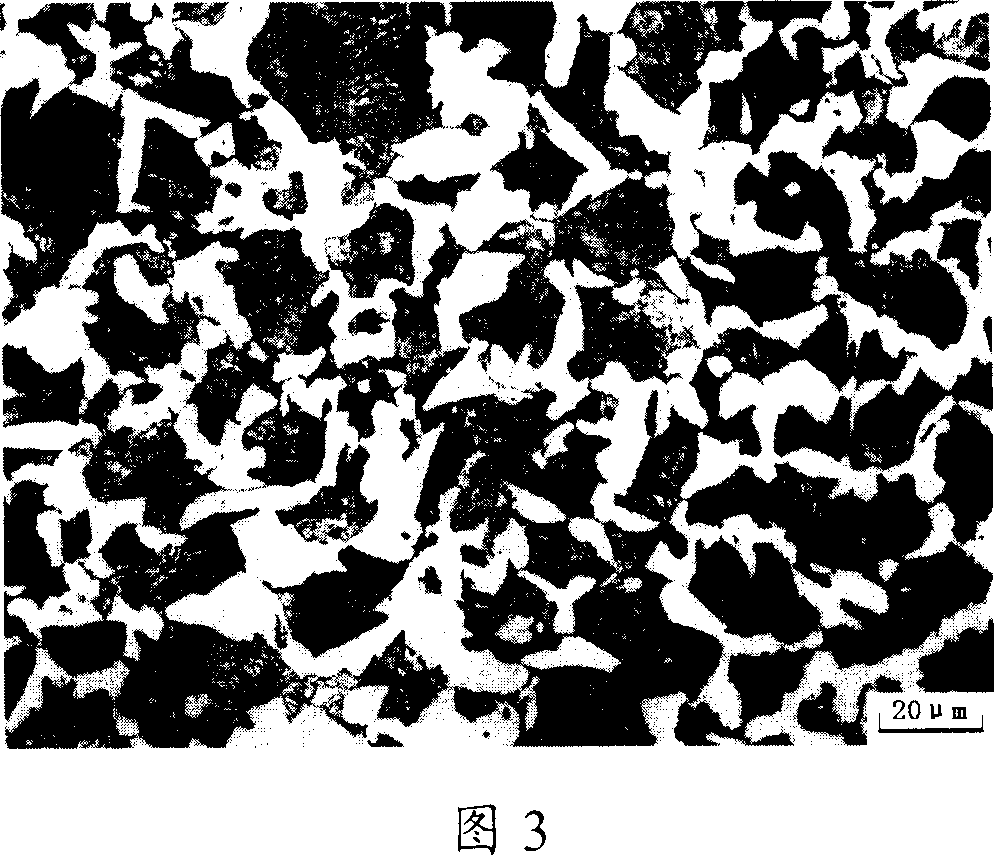 Heat processing method for obtaining fine grain ferrite in medium carbon steel